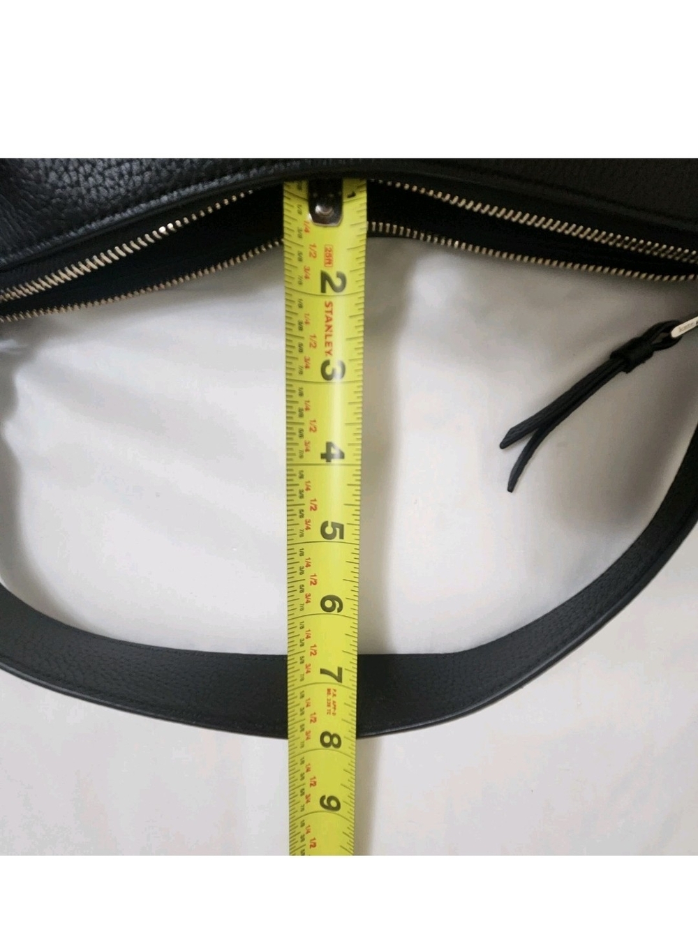 Kate Spade Kat Black Pebbled Leather Hobo Shoulder Bag Classic Large 13x12x4.5 - Picture 8 of 16